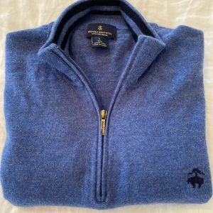 Brooks Brothers Merino wool half zip L